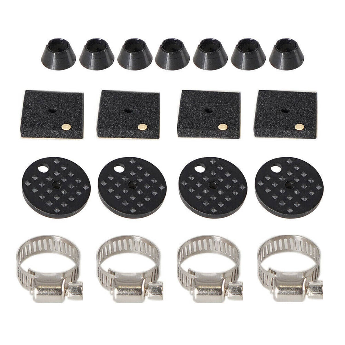 Solidspare New 8 Rows Aluminum Remote Transmission Oil Cooler Radiator Converter Kit