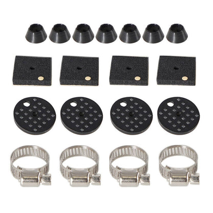 Solidspare New 8 Rows Aluminum Remote Transmission Oil Cooler Radiator Converter Kit