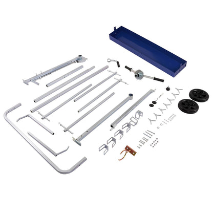 Solid Spare Painting Repair Rack 360° Rotating Paint Stand For Auto Body Door Bumper Hood