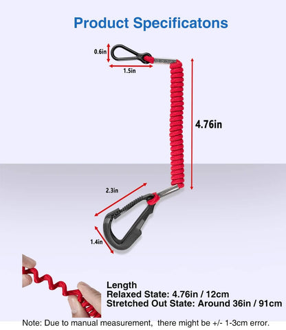 Solid Spare 8M0092849 Boat Kill Switch Safety Lanyard for Mercruiser Mercury Outboard Motor