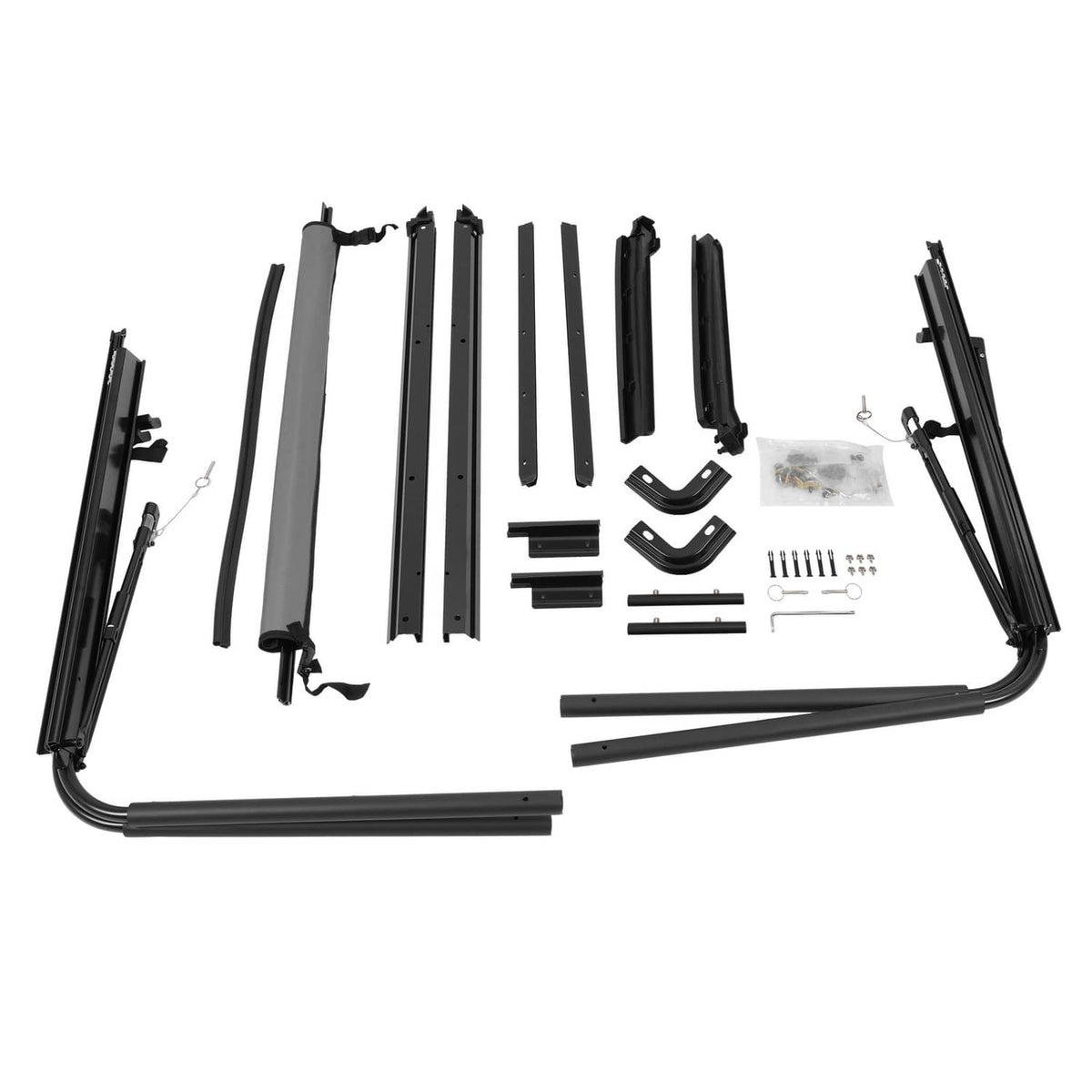 Solid Spare For 1987-1995 Jeep Wrangler YJ Complete Soft Top Support Frame Bow Kit