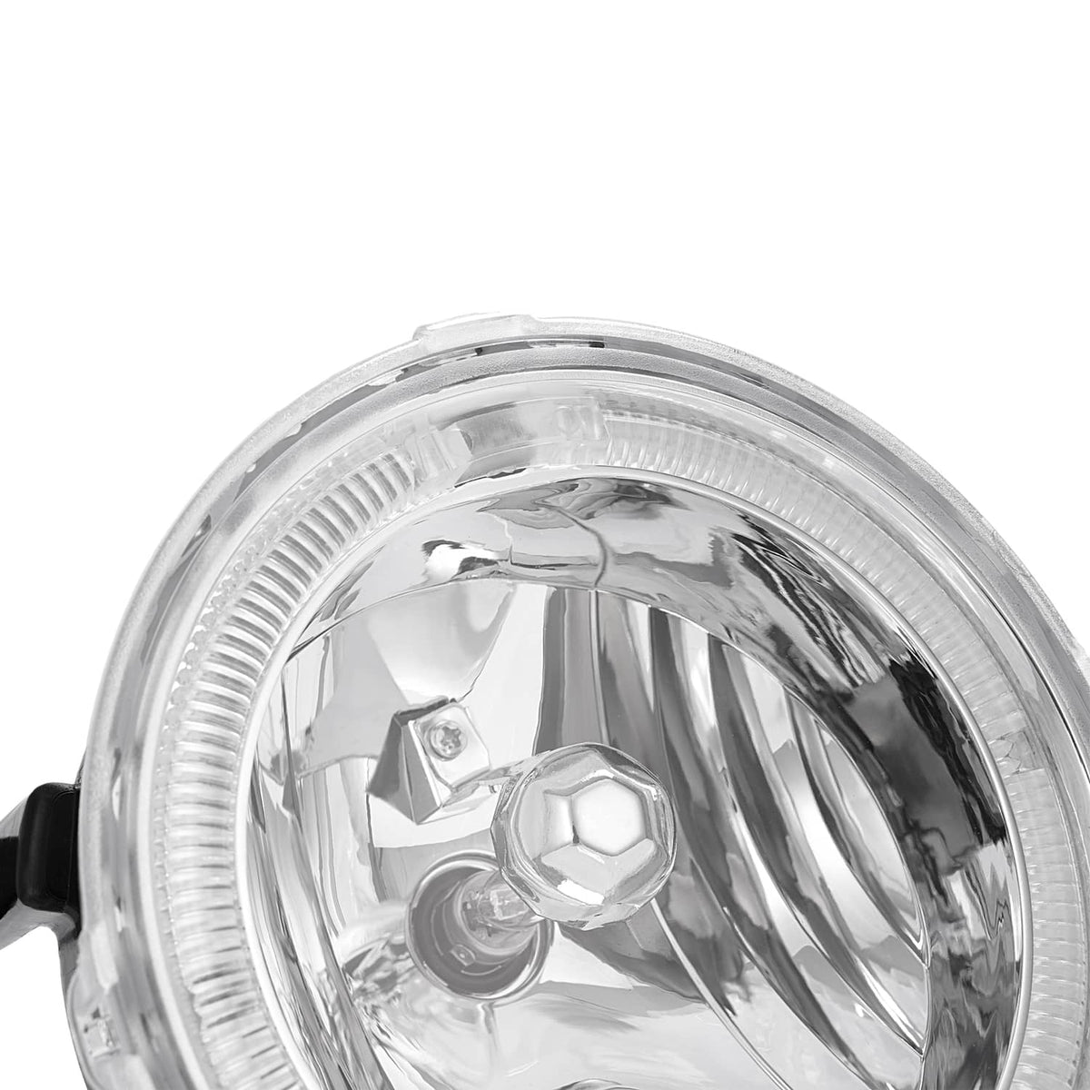 Solid Spare For Ford Mustang GT 2005-2009 Clear Halo Fog Lights Driving Bumper Lamps Pair