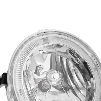 Solid Spare For Ford Mustang GT 2005-2009 Clear Halo Fog Lights Driving Bumper Lamps Pair