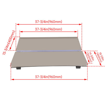 Solidspare Fold Down Windshield Tinted Windscreen For Club Car Precedent 2004-UP Golf Cart