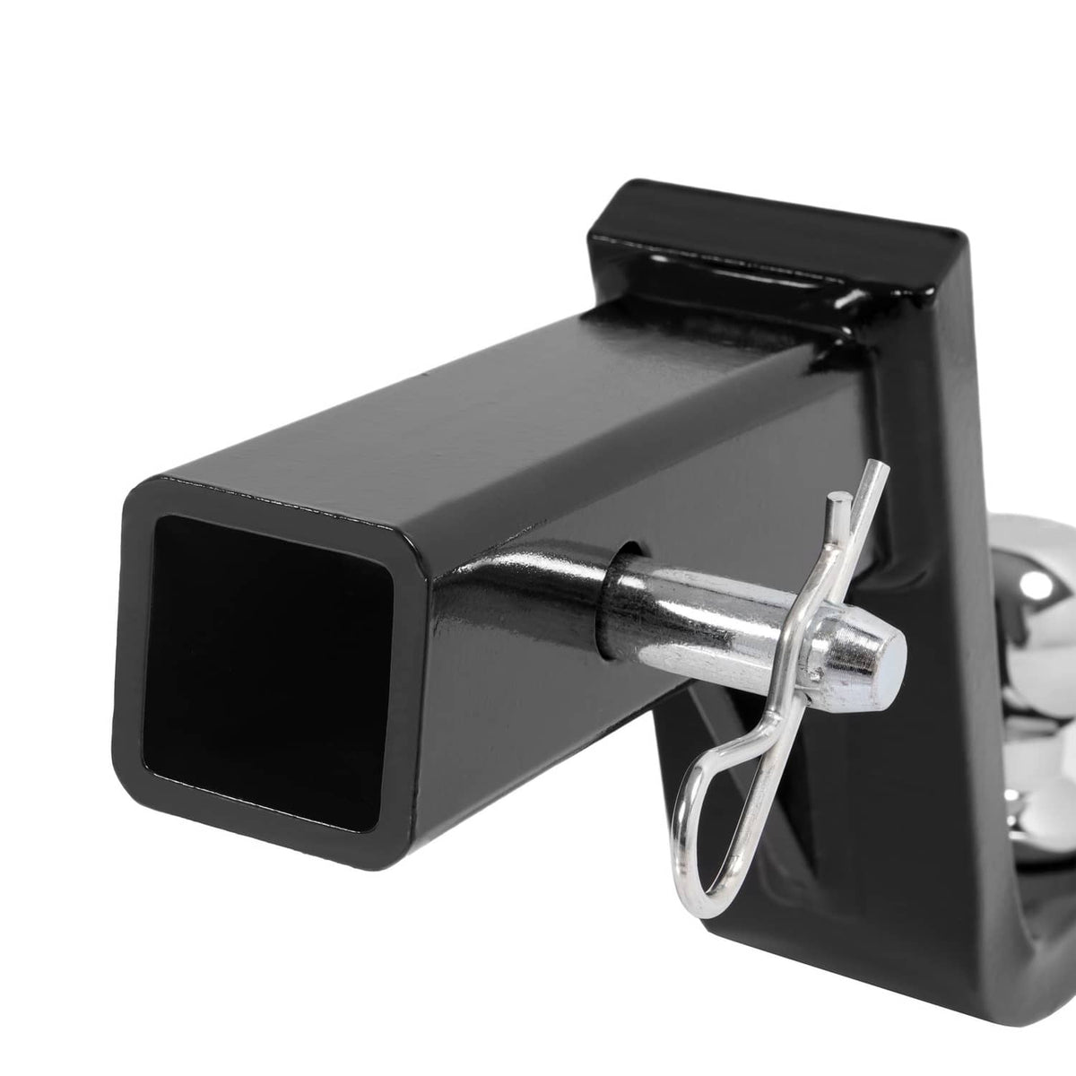 Solid Spare Trailer Hitch Ball Mount with 2" Ball & Pin Fits 2" Receiver 7500 lbs 6"Drop