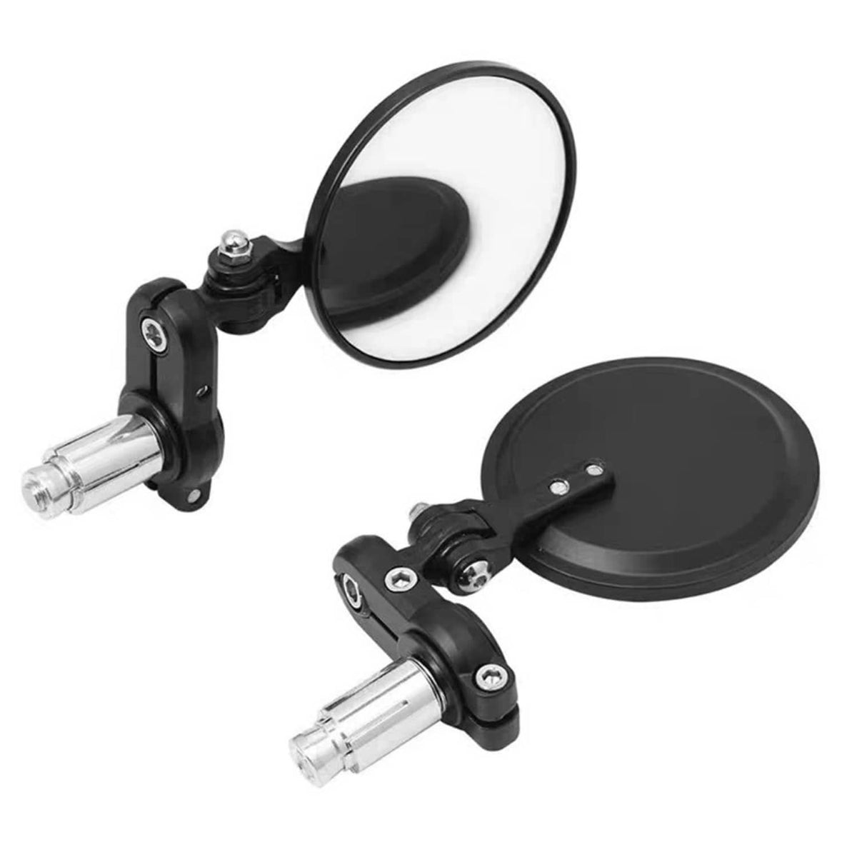 Solidspare Motorcycle 7/8" Handle Bar End Mirrors Foldable For Yamaha YFZ350 Banshee 350