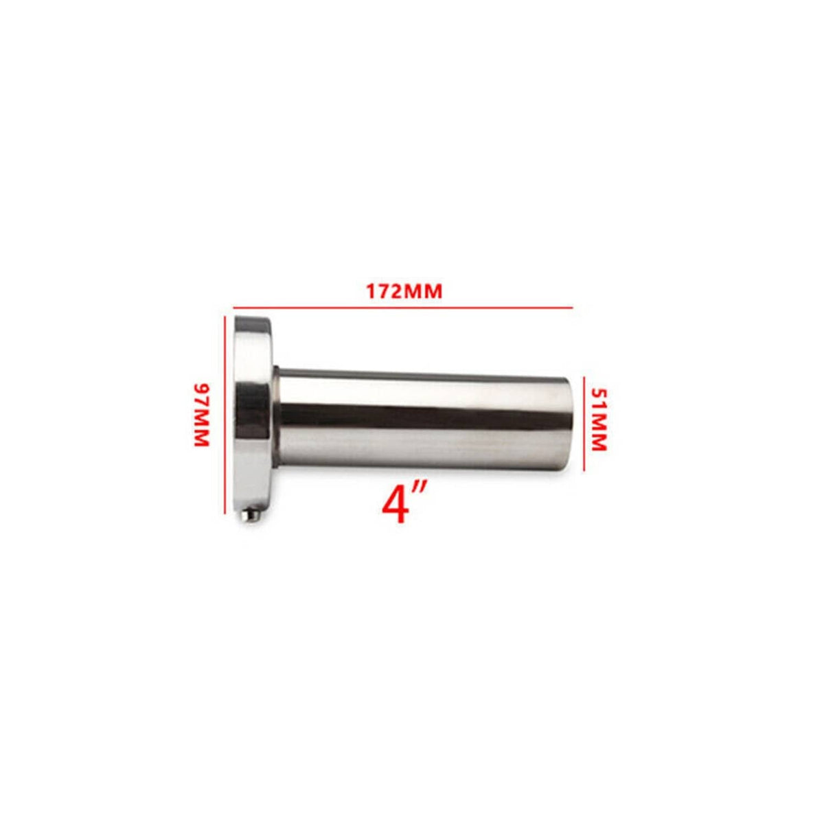 Solidspare 4inch Universal Insert Removable Stainless Steel Exhaust Silencer Muffler Killer