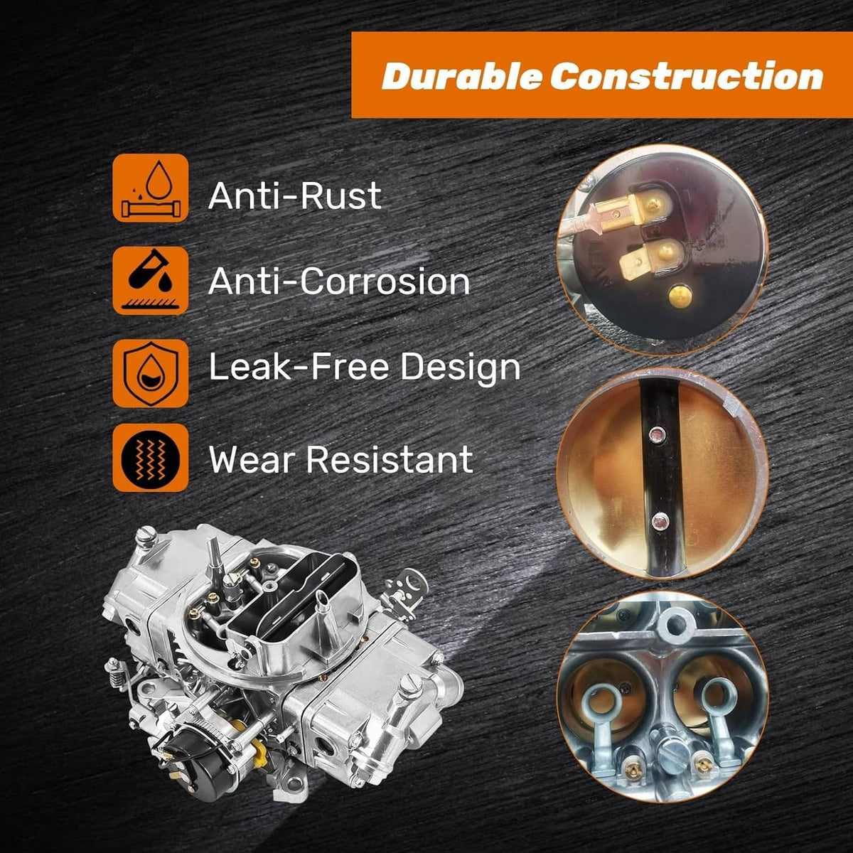 Solidspare 4 Barrel Carburetor E-Choke For Holley Quickfuel Brawler 750 CFM Double Pumper
