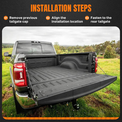 Solidspare Tailgate Cover Molding Top Cap Protector MJ1567858 For Dodge Ram 1500 2500 3500