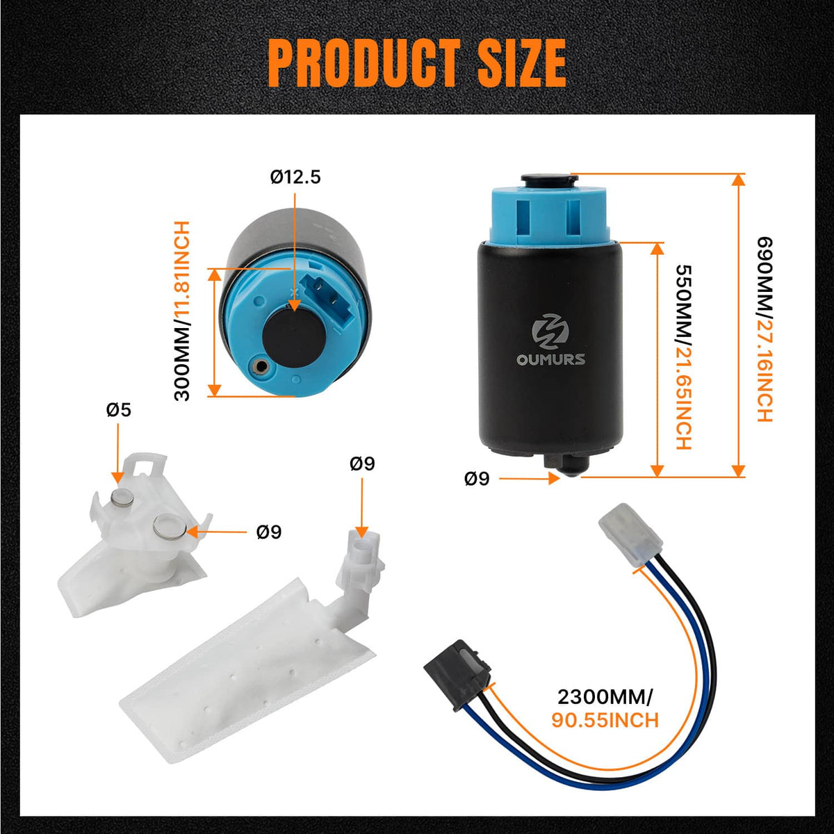 Solidspare Replacement Fuel Pump for 2008-2023 2009 2010 2011 Honda CBR1000RR CBR 1000RR