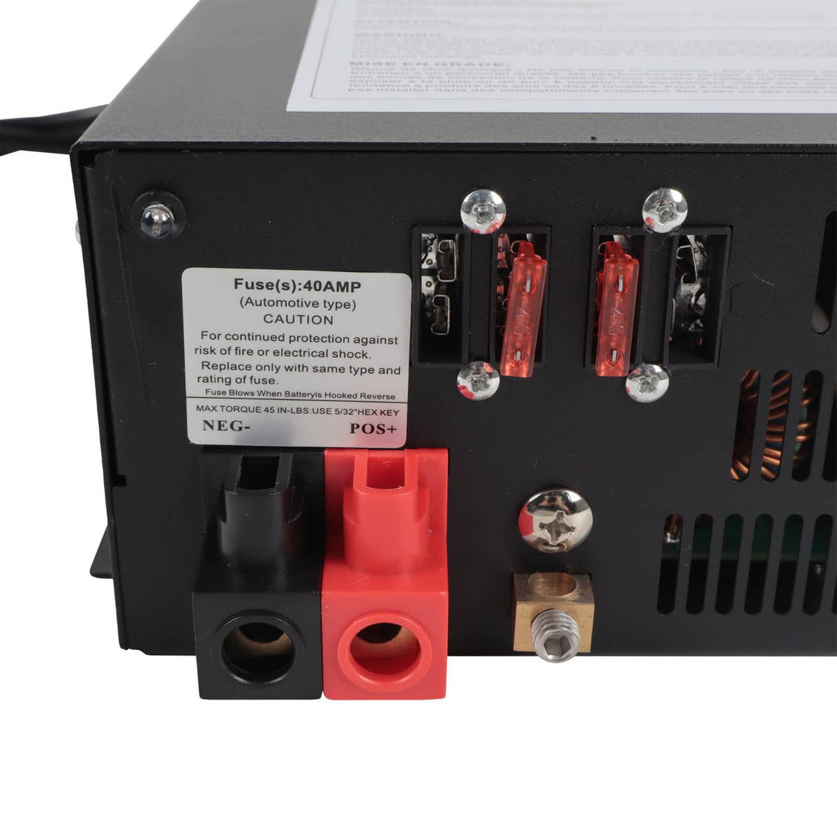 Solidspare PM3-55LK RV Power Converter 110V to 12V DC Charger with 55 Amp for Reliable RV