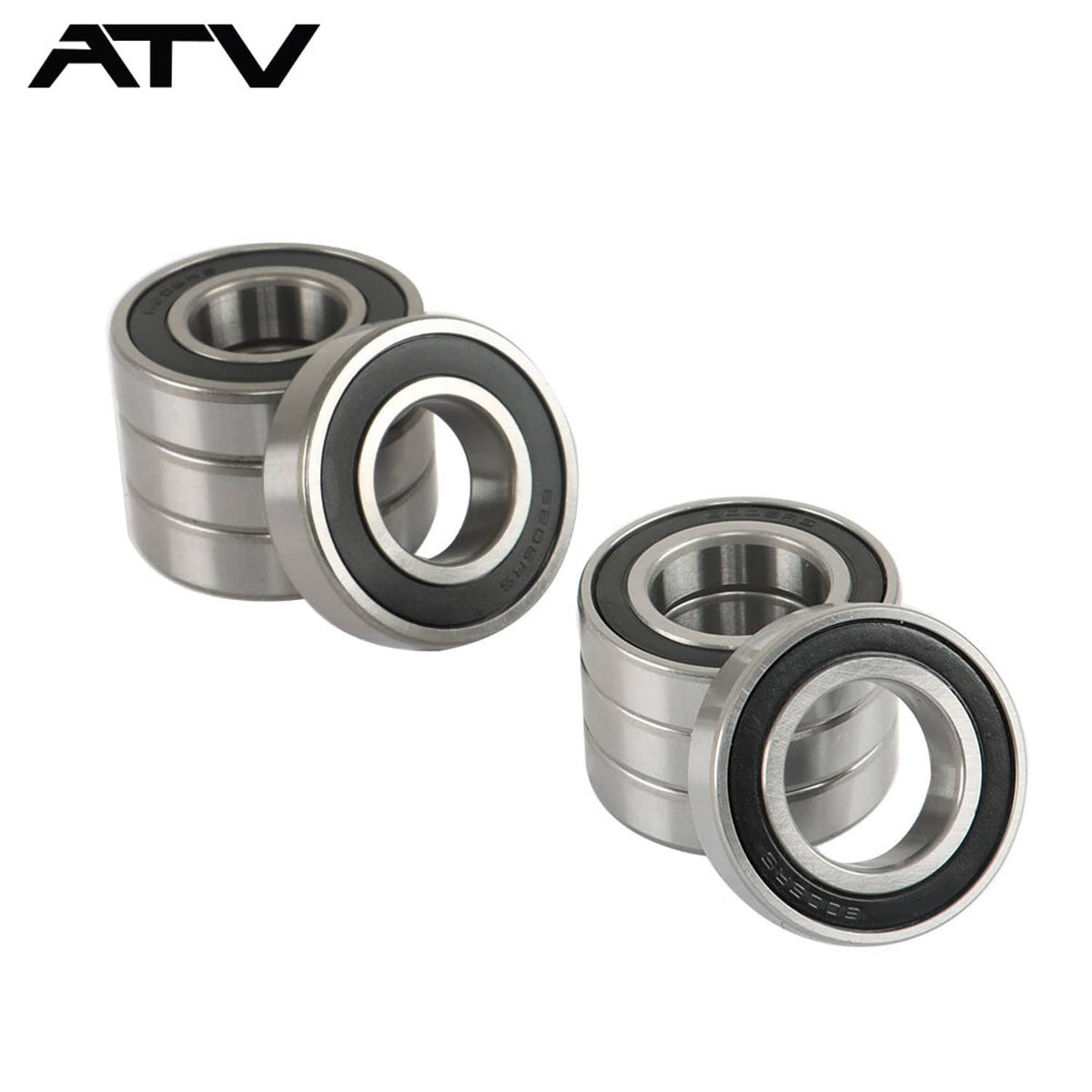 Solidspare Front Rear Wheel Bearings Seals Kits For Yamaha Rhino 450 660 700 93106-42800-00