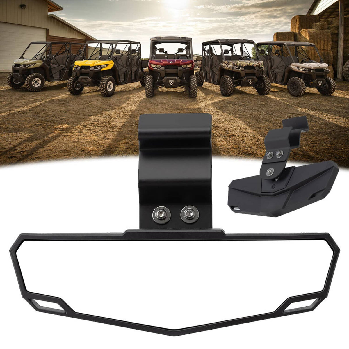 Solidspare UTV Rear View Center Mirror For Ranger XP 1000 /Crew 1000 Diesel /Crew XP 900