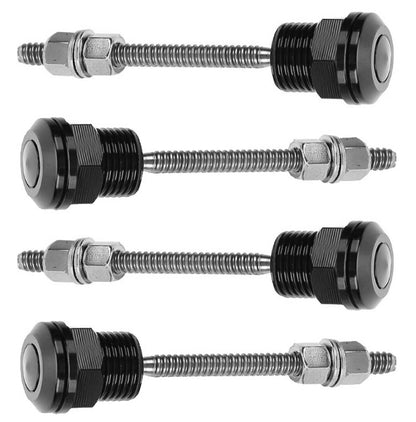 Solidspare 4Pcs Push Button Quick Release Hood Bonnet Pins Lock Clip Car Bumper Latch Kits