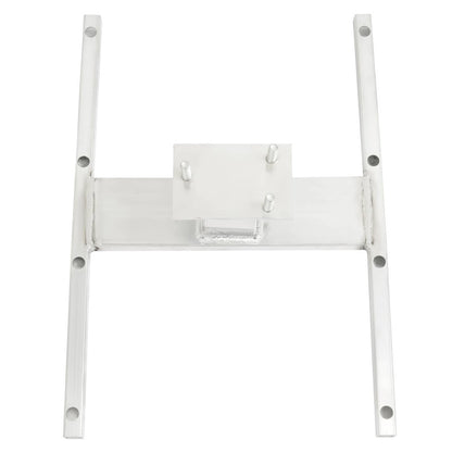 Solidspare Aluminum H-Mount Spare Tire Carrier 5-Lug Wheel, 16" Stud Spacing Trailer Mount