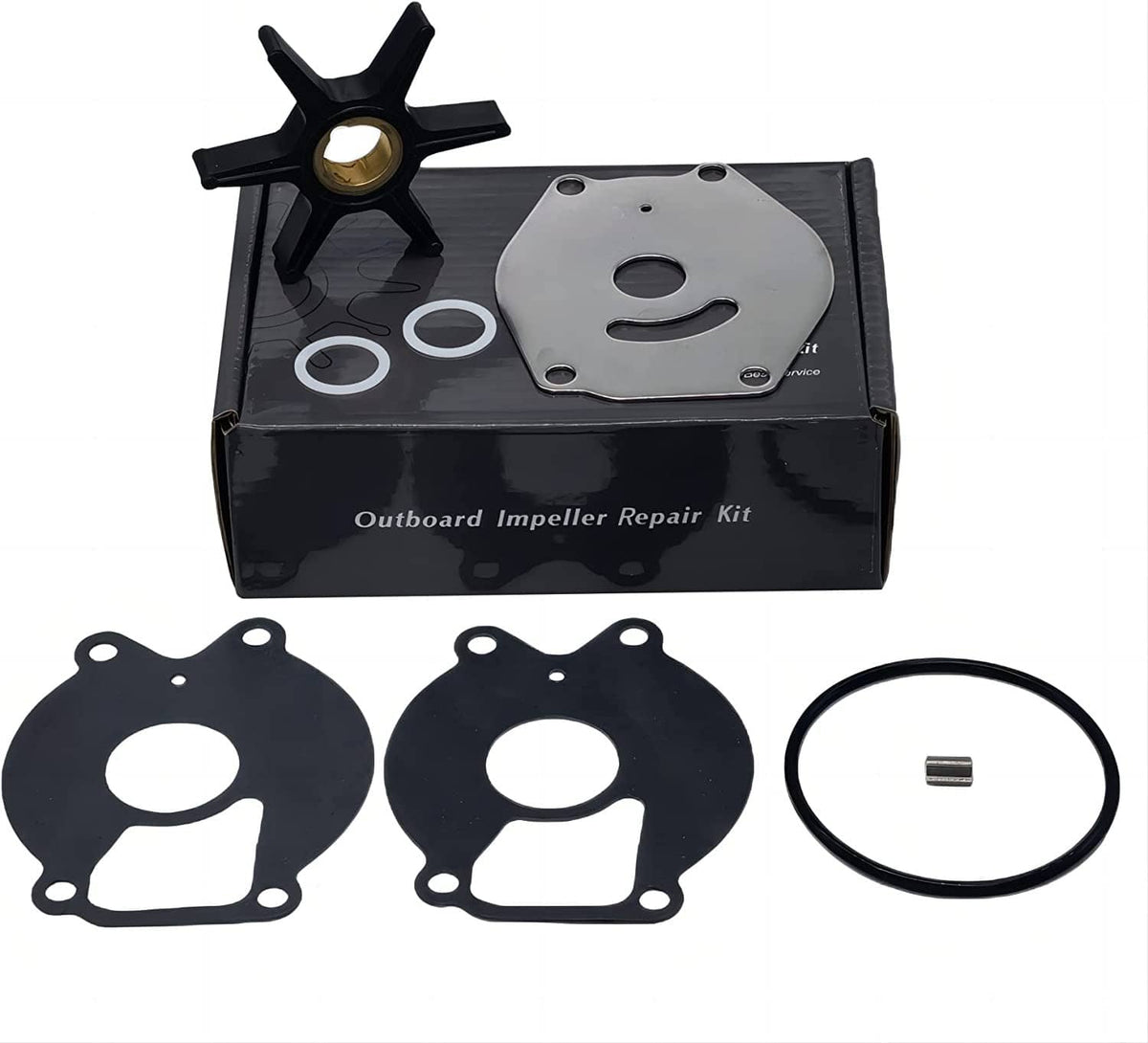 Solid Spare 85089Q4 Water Pump Impeller Kit Mercury 8 9.9 13.5 15 18 20 25 HP 2 Cyl Outboard