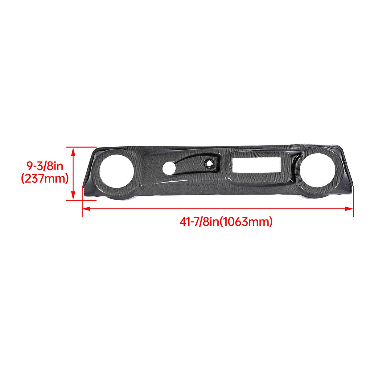 Solidspare Golf Cart Carbon Fiber Style Dash Dashboard Cover For Club Car DS 1982 and Up