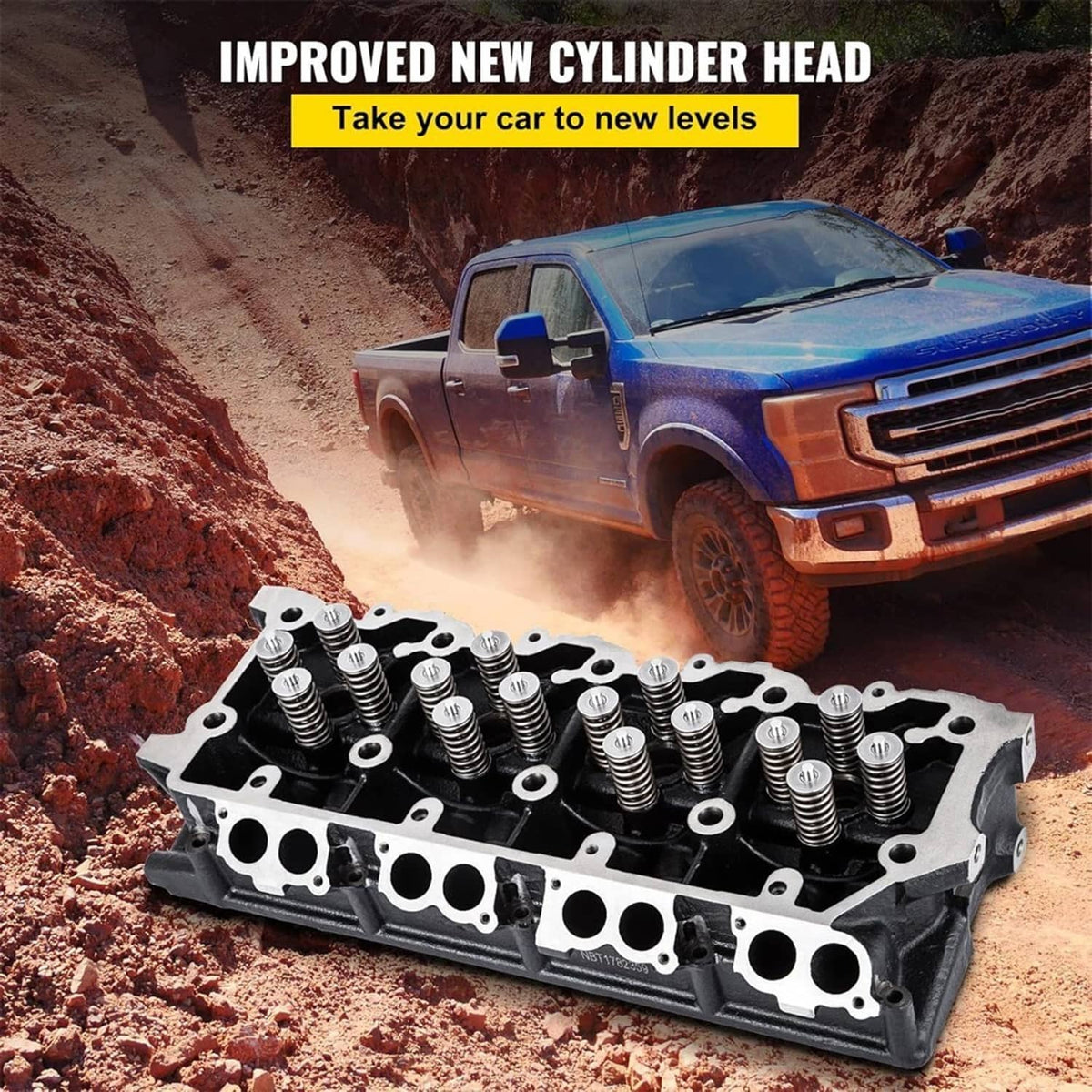 Solidspare 20mm Cylinder Head For 03-07 Ford F-250 F-350 F-450 F550 6.0L Powerstroke Diesel