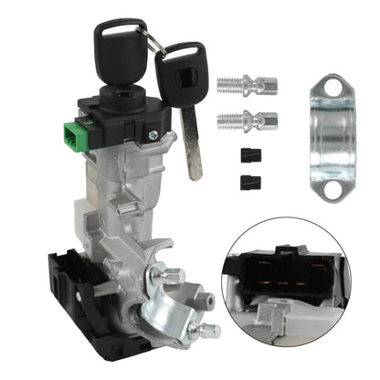 Solidspare 35100-SDA-A71 Ignition Switch Lock Cylinder Auto Trans w/2 Keys for Honda Accord