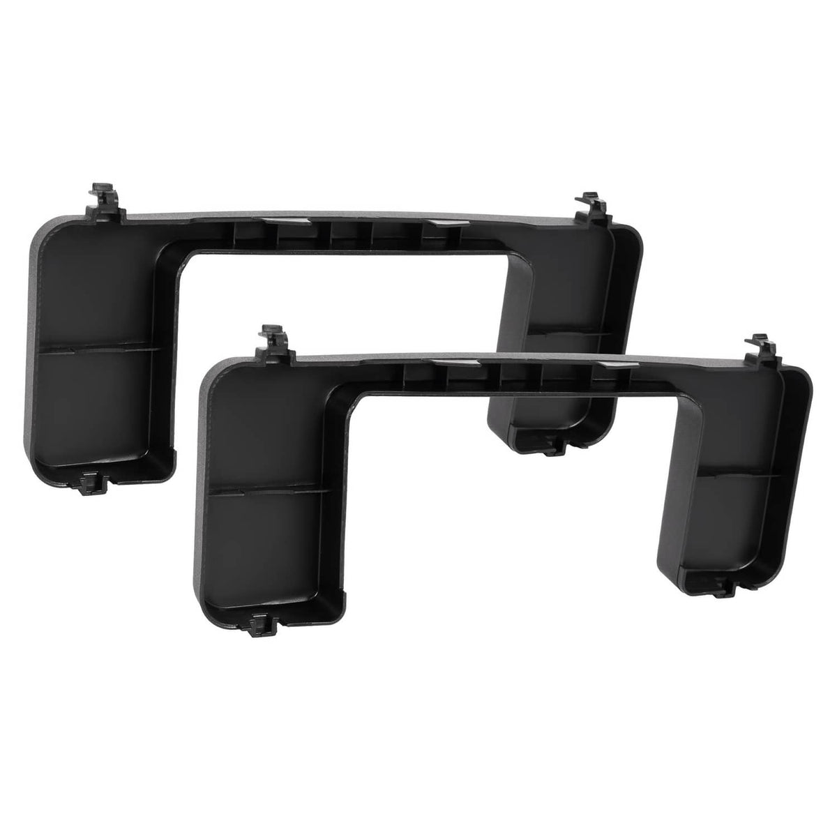 Solid Spare Pair Front Bumper Tow Hook Cover Cap For Ford F250 F350 Super Duty XL XLT 17-22
