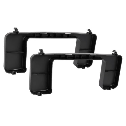 Solid Spare Pair Front Bumper Tow Hook Cover Cap For Ford F250 F350 Super Duty XL XLT 17-22