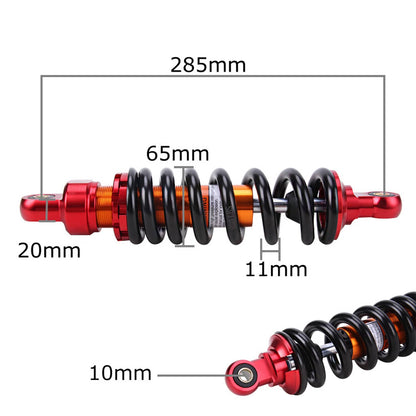 Solidspare 285mm 11" Motorcycle Rear Shock Absorber For Dirt Pit Bike ATV TTR90 CRF70 XR100