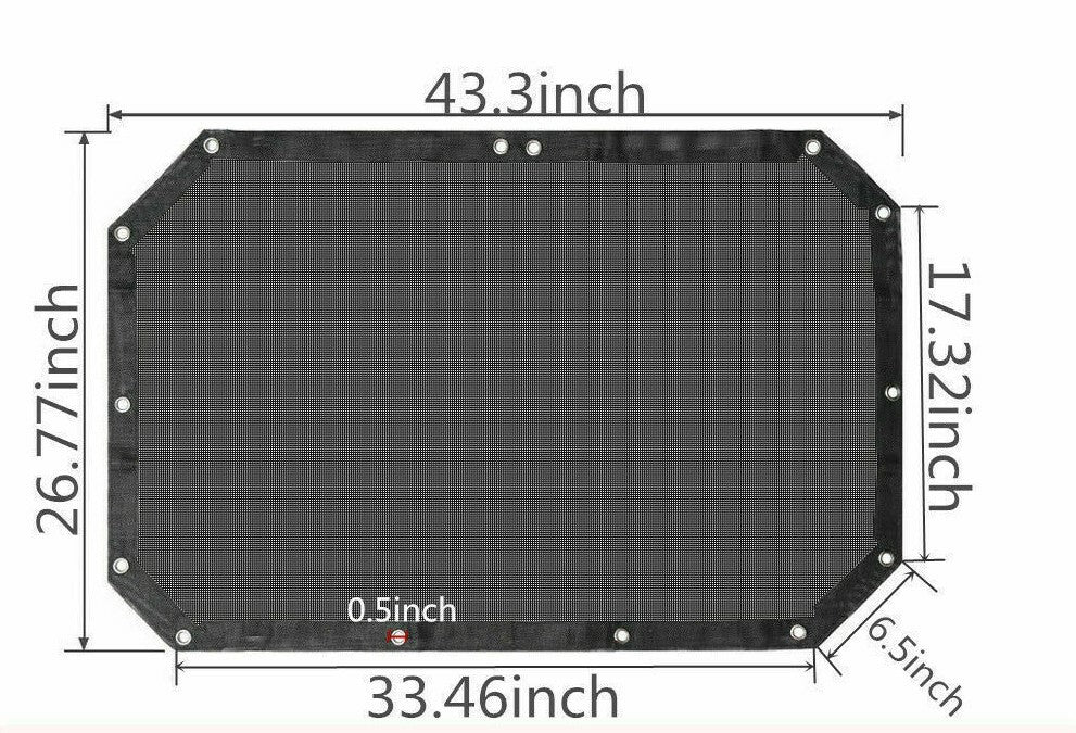 Mesh Sun Shade Bimini Bikini Top for 2 / 4 Door, 2Dr / 4Dr Jeep Wrangler JK JKU
