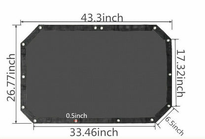 Mesh Sun Shade Bimini Bikini Top for 2 / 4 Door, 2Dr / 4Dr Jeep Wrangler JK JKU