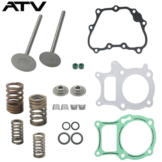 Solidspare For Honda Recon TRX250 2x4 2002-2018 Valve Kit Oil Seal Upper And Lower Gaskets