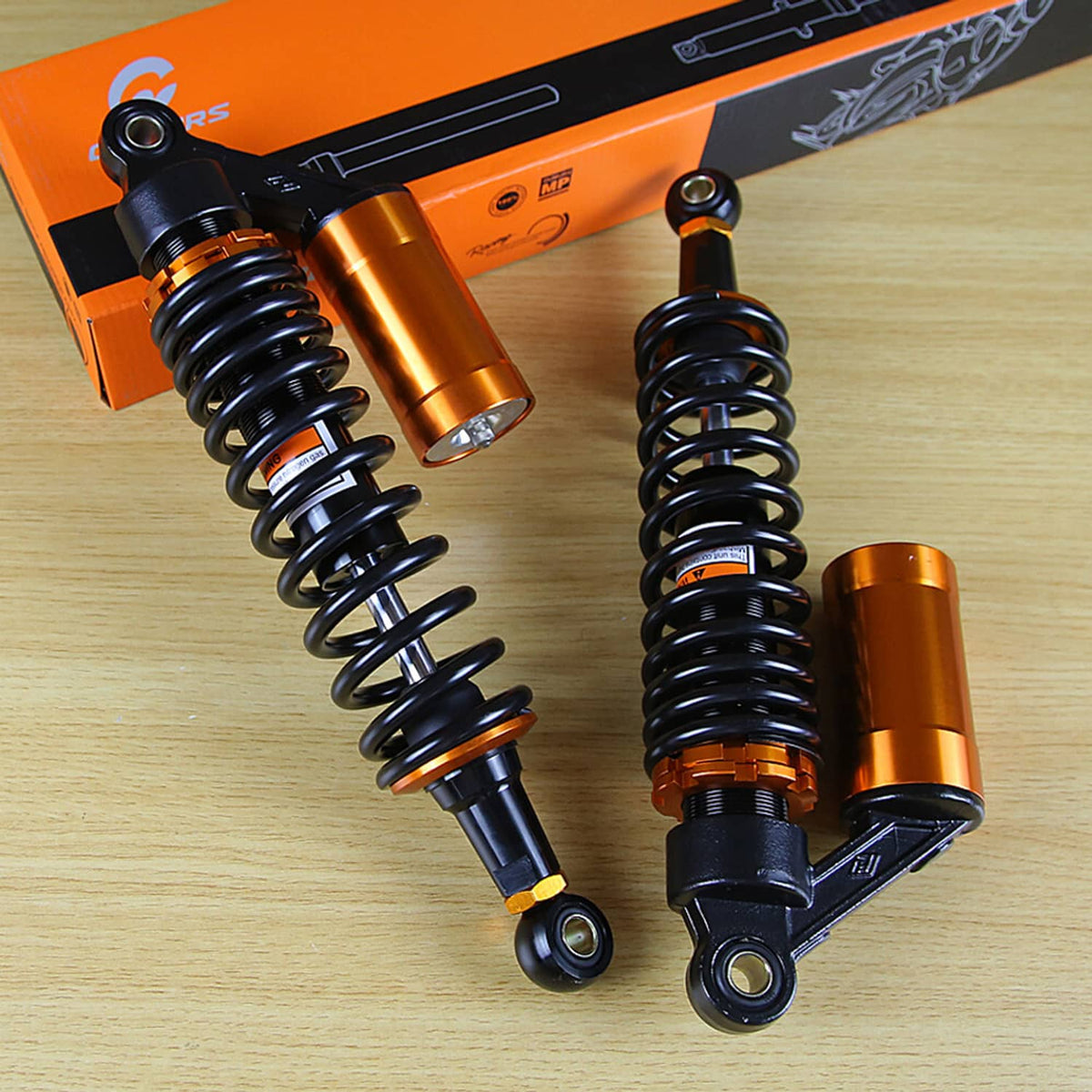 Solidspare 2x 13.5" 343mm Shocks Absorbers Suspension Black For Harley Electra Street Glide