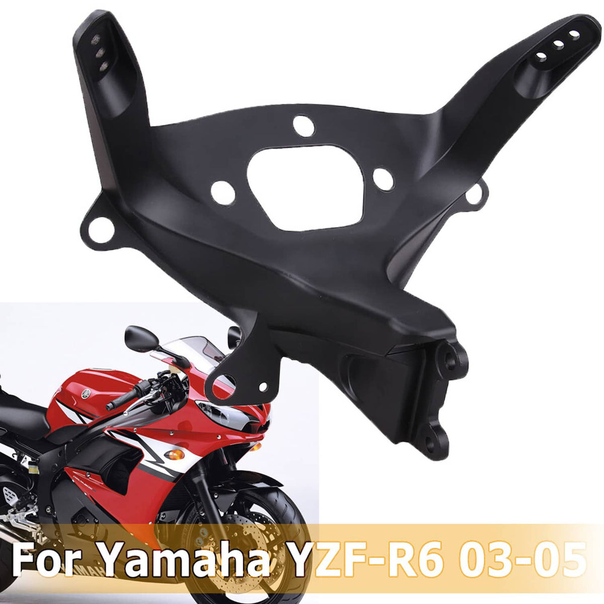Solidspare For Yamaha YZF R6 03-05 YZF R6S 06-09 Front Headlight+Upper Fairing Stay Bracket