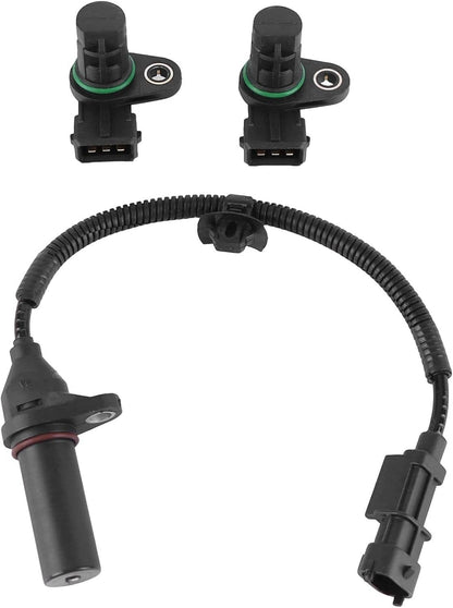 Solid Spare 1x Crankshaft 2x Camshaft Position Sensor FOR Hyundai Tucson Kia Forte Soul USA