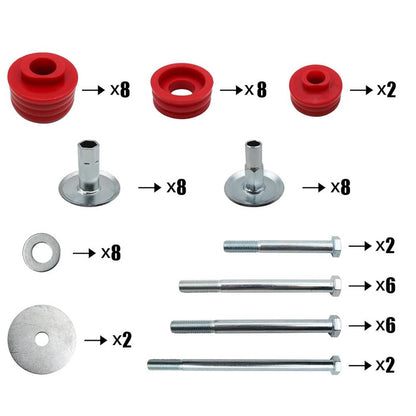 Solidspare Body Cab Mount Bushings Kit for 1999-2007 Ford F250 F350 Super Duty KF04058BK