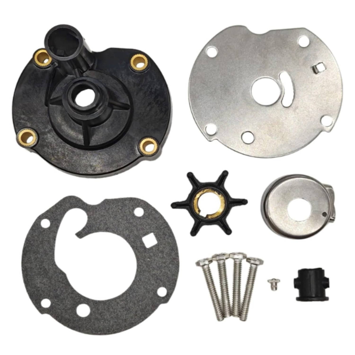 Solid Spare Water Pump Impeller Repair Kit 778166 391391 382797 For Johnson 5.5HP 6HP 7.5HP