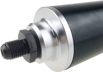 Solidspare 30 Micron Inline Fuel/Petrol Filter & Bracket Billet Aluminum AN6/AN8/AN10