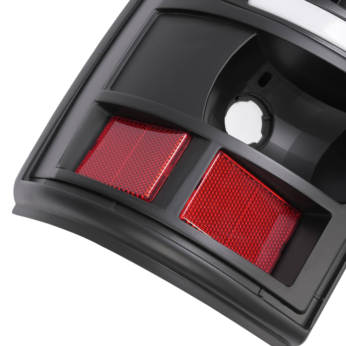 Solid Spare For 2000-2006 Chevy Suburban Tahoe GMC Yukon Black Smoke LED Tube Tail Lights