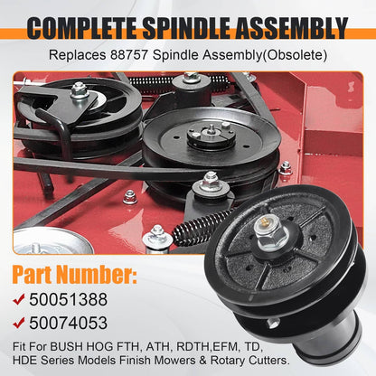 Solidspare Complete Spindle Assembly For 50051388 Bush Hog RDTH FTH ATH EFM TD Mowers