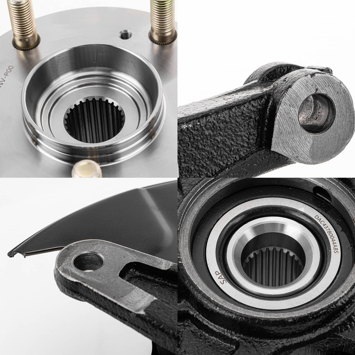 Solidspare For Honda Civic 06-11 Front LH RH Steering Knuckle & Wheel Hub Bearing Assembly