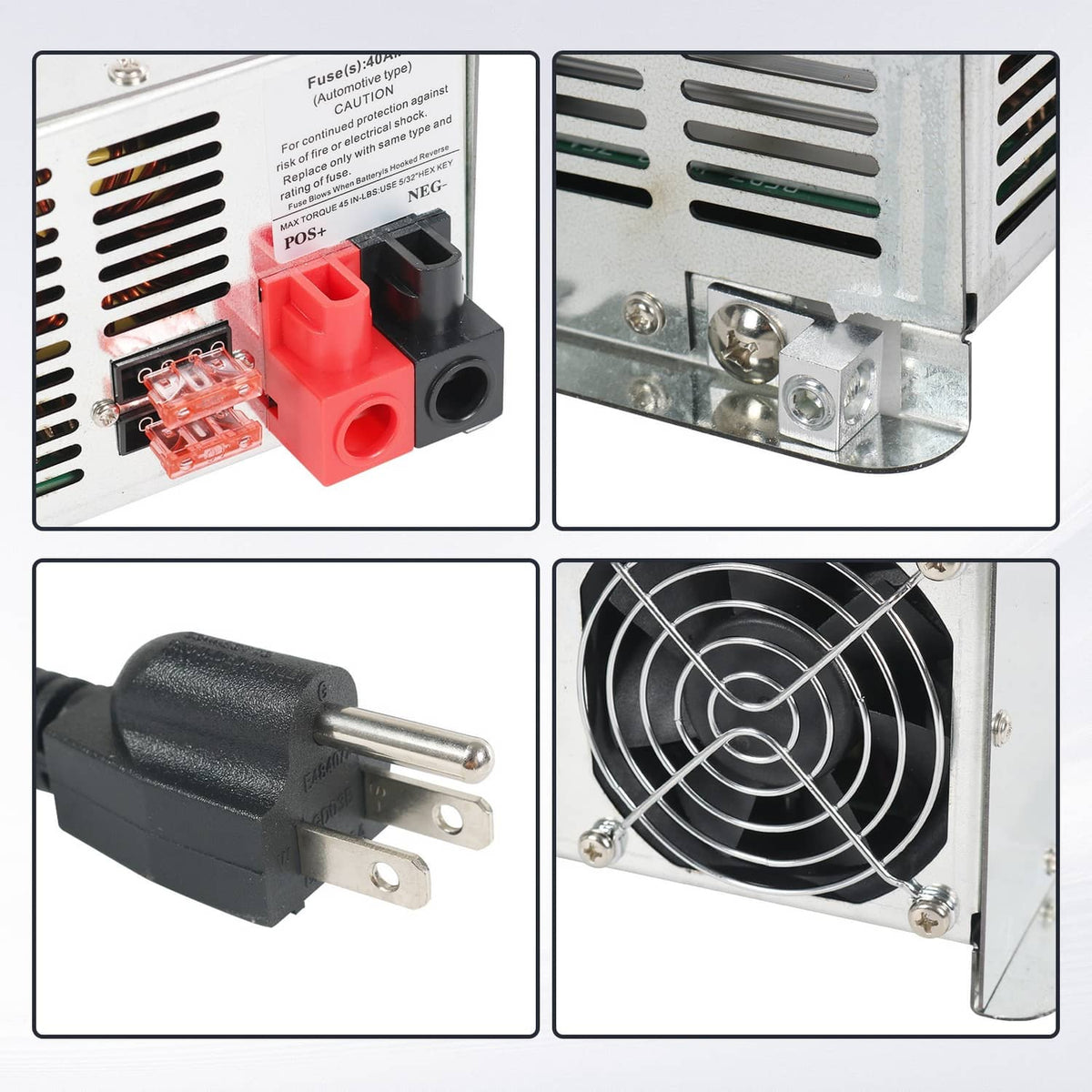 Solidspare WF-9865 65 Amp Power Converter Charger RV Trailer Camper WF-9865-AD-CB WF-9800