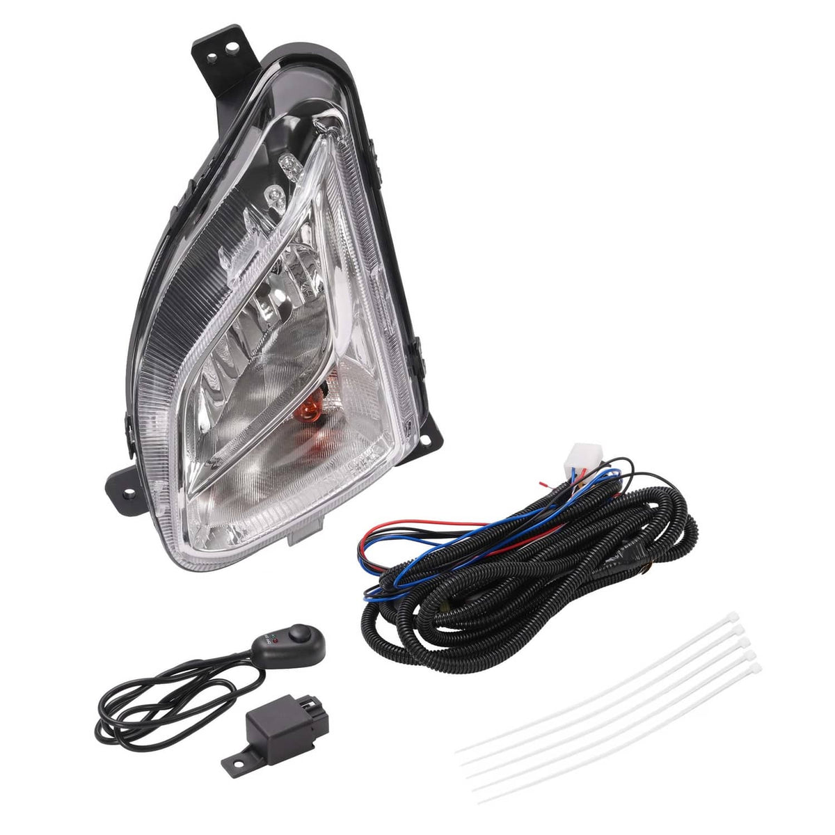 Solid Spare Bumper Fog Light w/Signal Lamp Left Driver For Chevy Equinox 2018-2021 w/Wiring