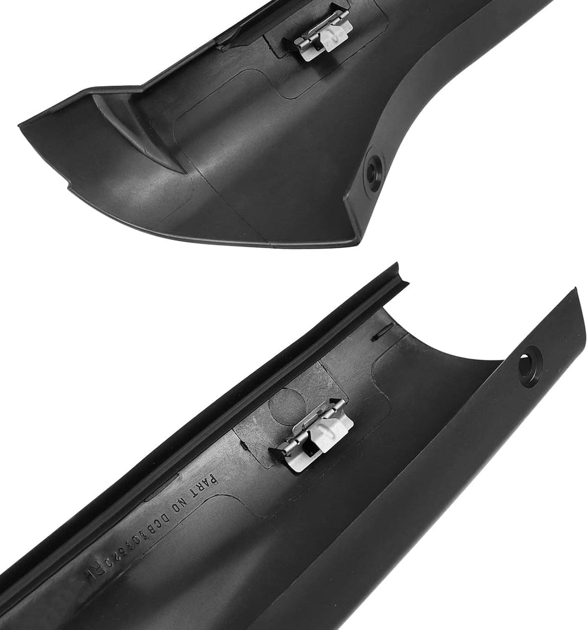Solidspare Black Windscreen Pillar Moldings + Rivets Kit For 1999-2004 Land Rover Discovery