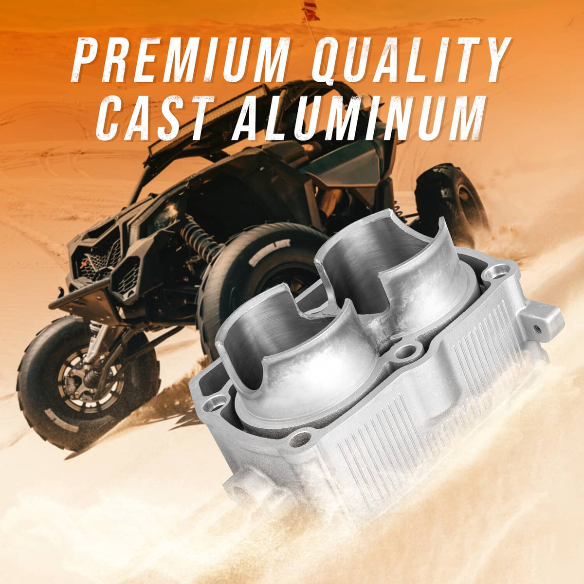 Solidspare For Polaris Ranger Sportsman RZR 800 Cylinder Pistons Gasket Top End Rebuild Kit