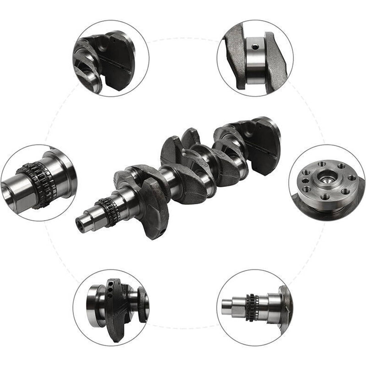 Solidspare Alloy Steel Engine Crankshaft For 2017-2020 Hyundai Elantra 2.0L 23110-2E501