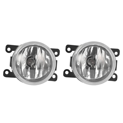 Solid Spare For Honda Odyssey 2018-2020 Bumper Fog Lights Lamps & Bezel Set W/Chrome Trim
