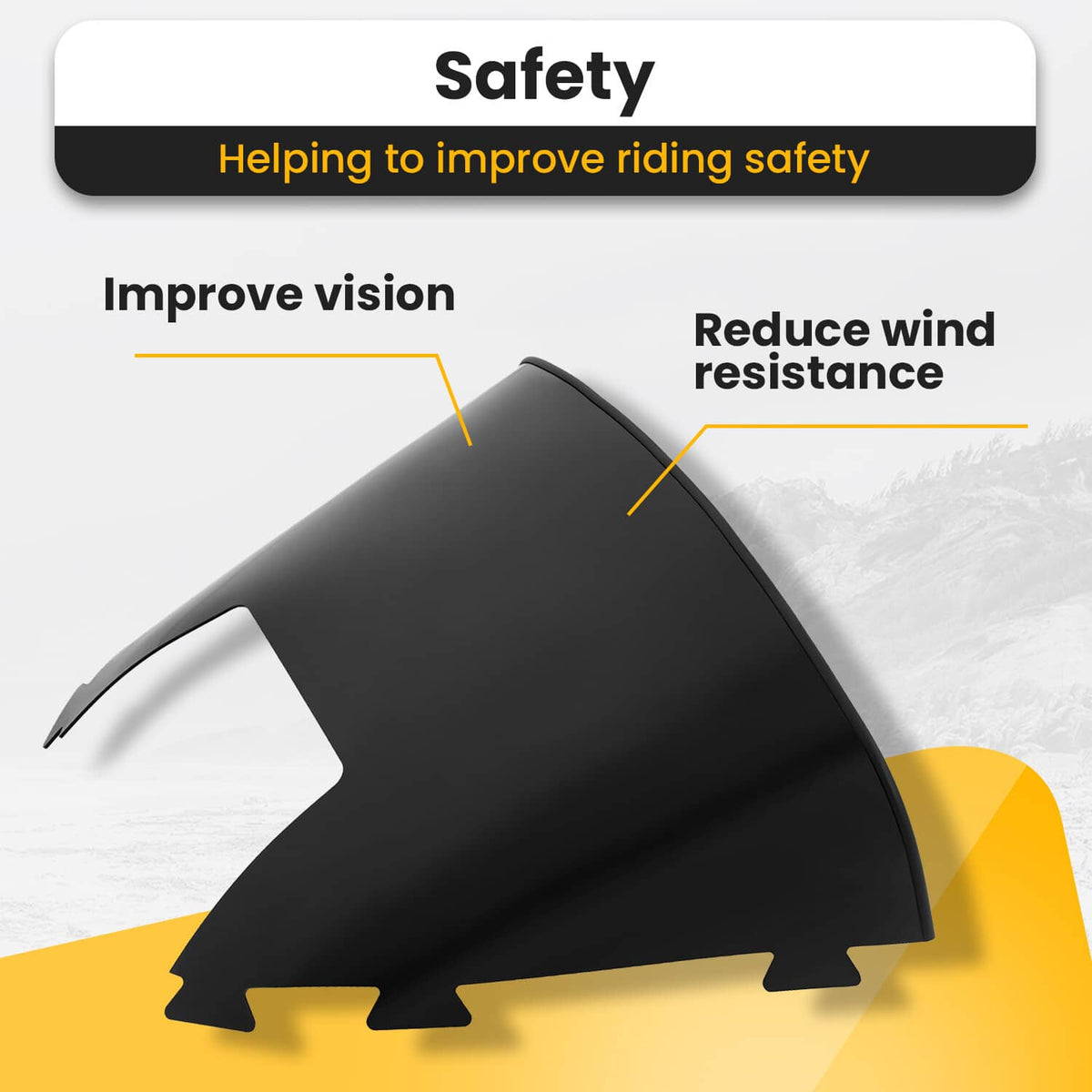 Solidspare Plastic Snowmobile Windshield Designed for kid For Ski-Doo MINI Z Kids 98-02