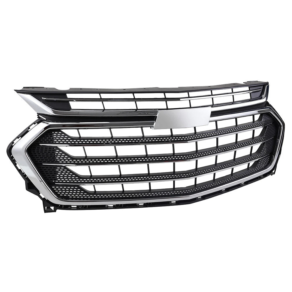 Chrome Front Bumper Upper+Lower Grille For Chevrolet Chevy Traverse 2018 19-2021
