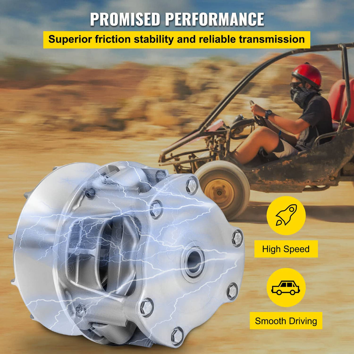 Solidspare Primary Drive Clutch For Polaris 1323068 1323241 RZR XP1000 XP4 GENERAL 1000 UTV