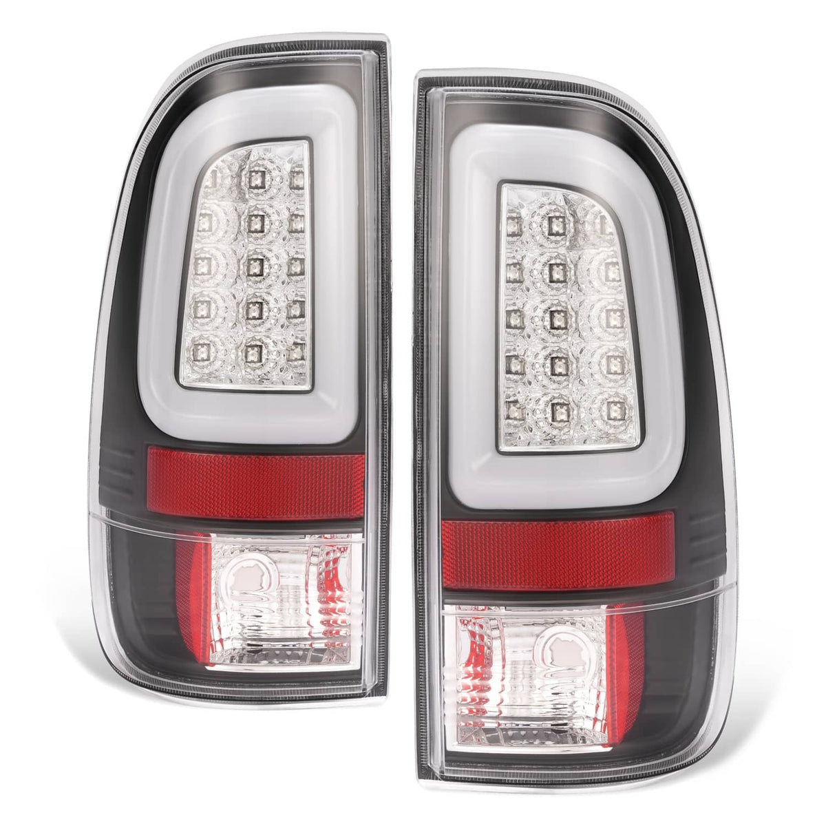 Solid Spare Pair Clear LED Tail Light Brake Lamps For Ford F250 F350 SD Super Duty 2008-2016