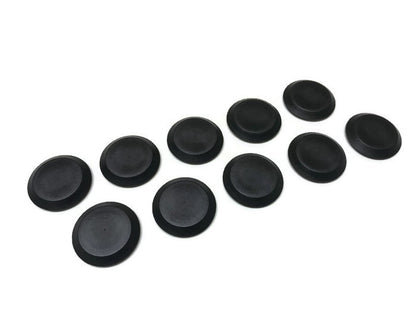 (10) 1" Inch Black Plastic FLUSH MOUNT HOLE PLUG - Sheet Metal Auto Body Panel