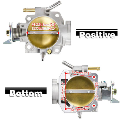Solidspare 70mm Throttle Body W/ TPS & MAP Sensor For Honda Civic Integra B/D/F/H B18C B16A